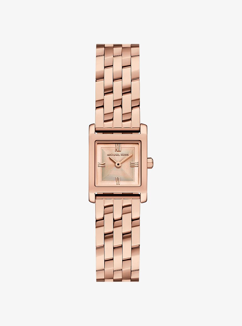 Micro Georgie Rose-Gold Tone Watch in ROSE GOLD | Michael Kors