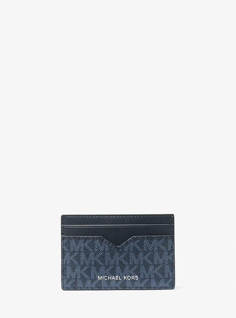 Hudson Logo Card Case in ADMRL/PLBLUE | Michael Kors