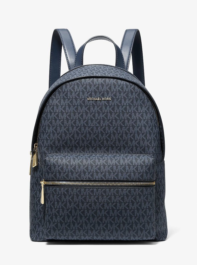Mochila Sally 2 en 1 mediana con logotipo in AZUL OSCURO/AZUL P&Aacute;LIDO | Michael Kors
