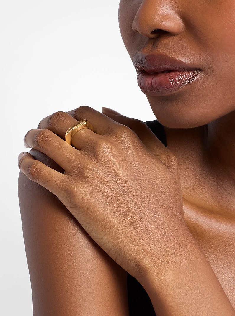 Square Ring in GOLD | Michael Kors