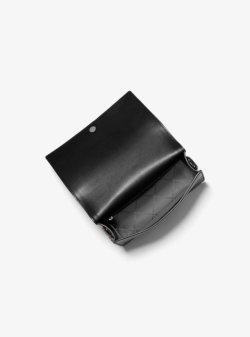 Grand sac &agrave; bandouli&egrave;re Jet Set &agrave; logo Signature in NOIR | Michael Kors