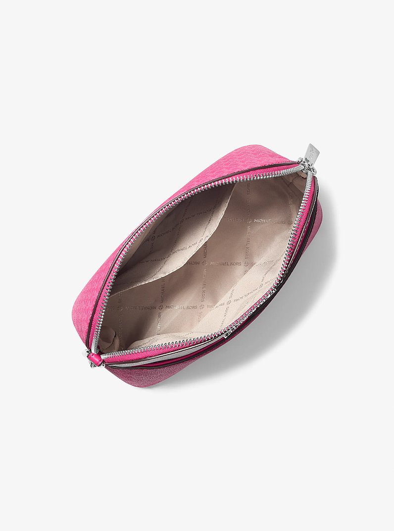 Jet Set Travel Medium Signature Logo Color Block Dome Crossbody