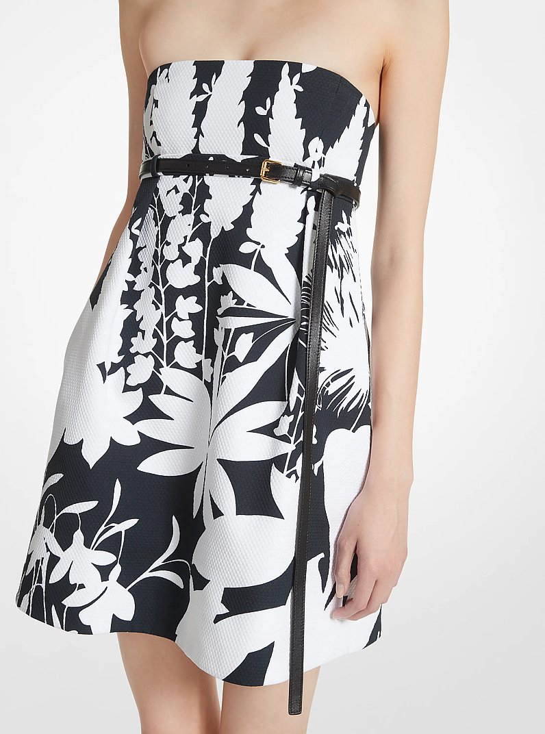 Sharon Leather Belt in BLACK | Michael Kors