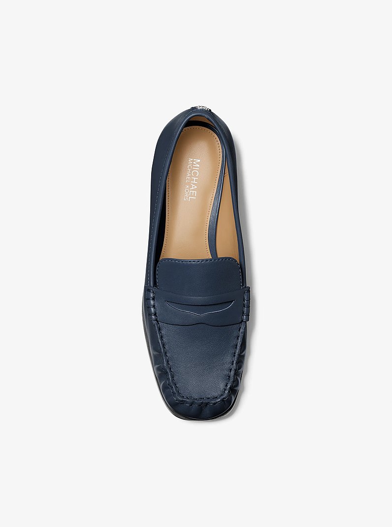 Carlson Leather Loafer in NAVY | Michael Kors