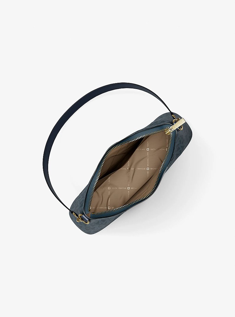 Borsa a tracolla convertibile Sienna media con stampa logo in BLU AMMIRAGLIO | Michael Kors
