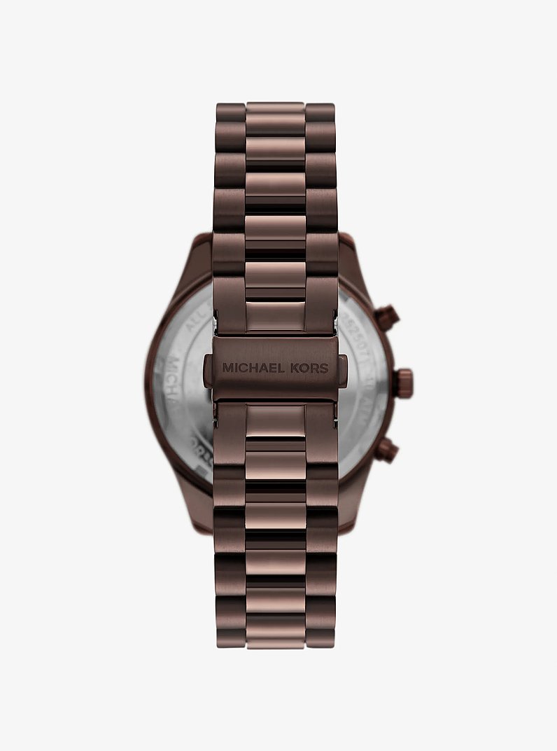 Oversized Lexington Brown-Tone Watch in CHOCOLATE | Michael Kors