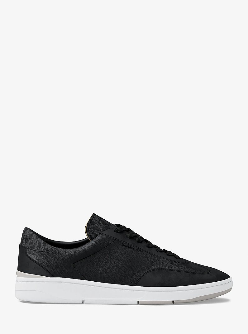 Wilton Mixed-Media Sneaker in BLACK | Michael Kors