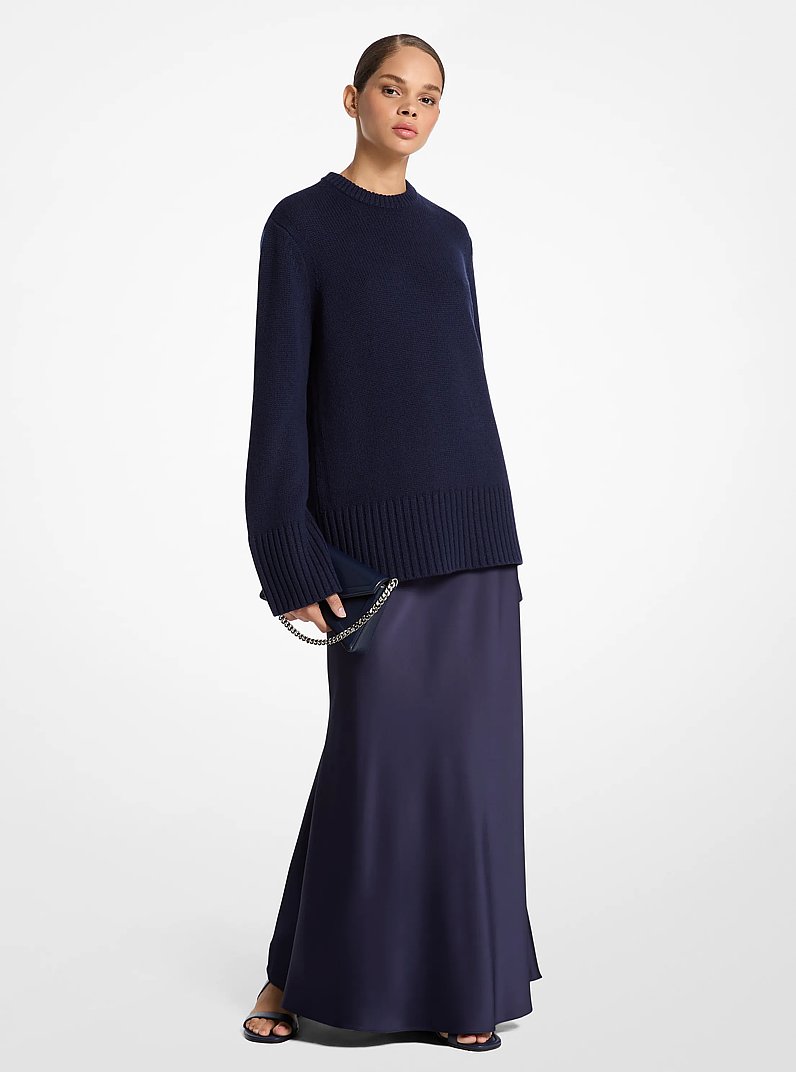 Oversized Cashmere Sweater in MARITIME | Michael Kors