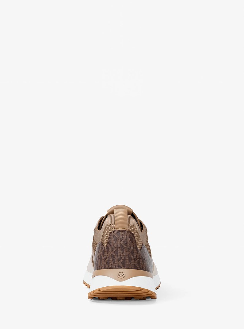 Dax Mixed-Media Sneaker in CAMEL MLT | Michael Kors