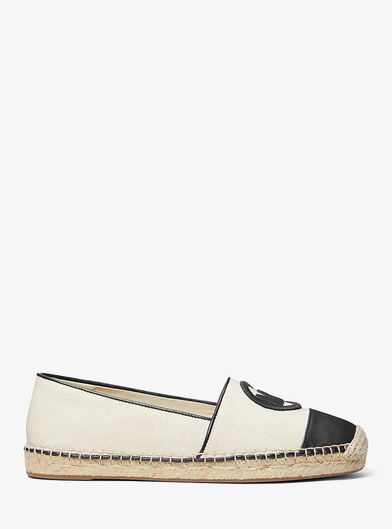 Kendrick Linen Blend Slip-On Espadrille in BLACK | Michael Kors
