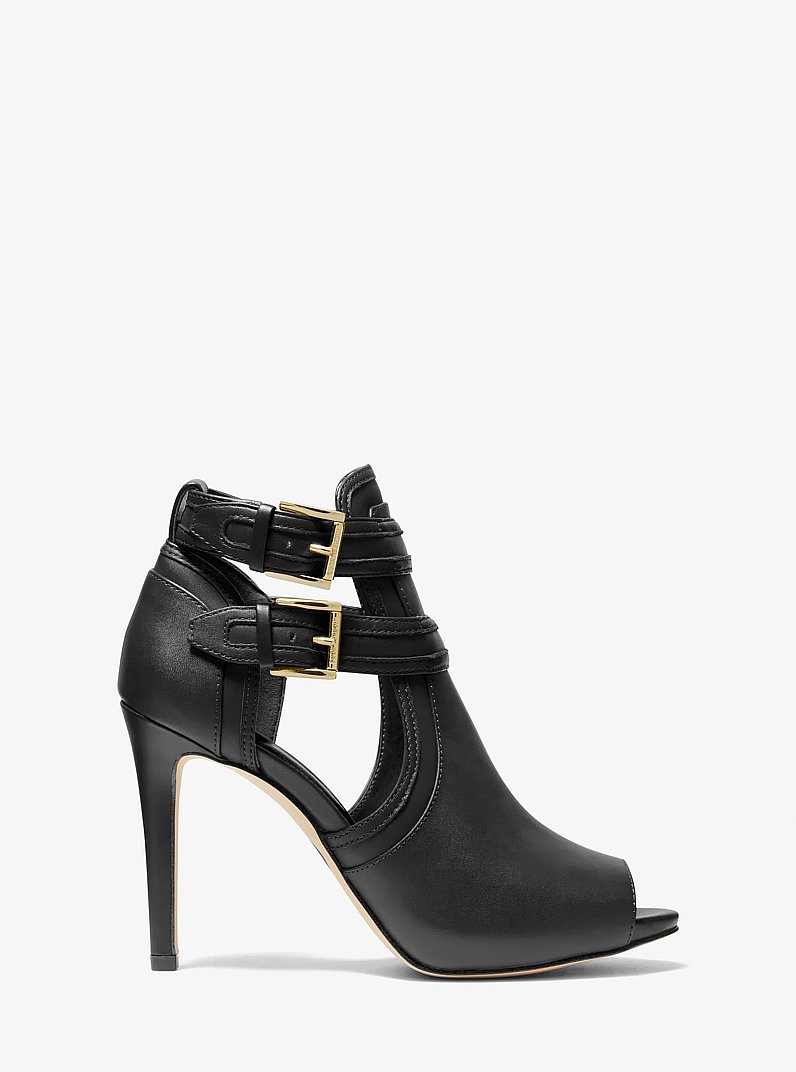 Blaze Open-Toe Ankle Boot in BLACK | Michael Kors