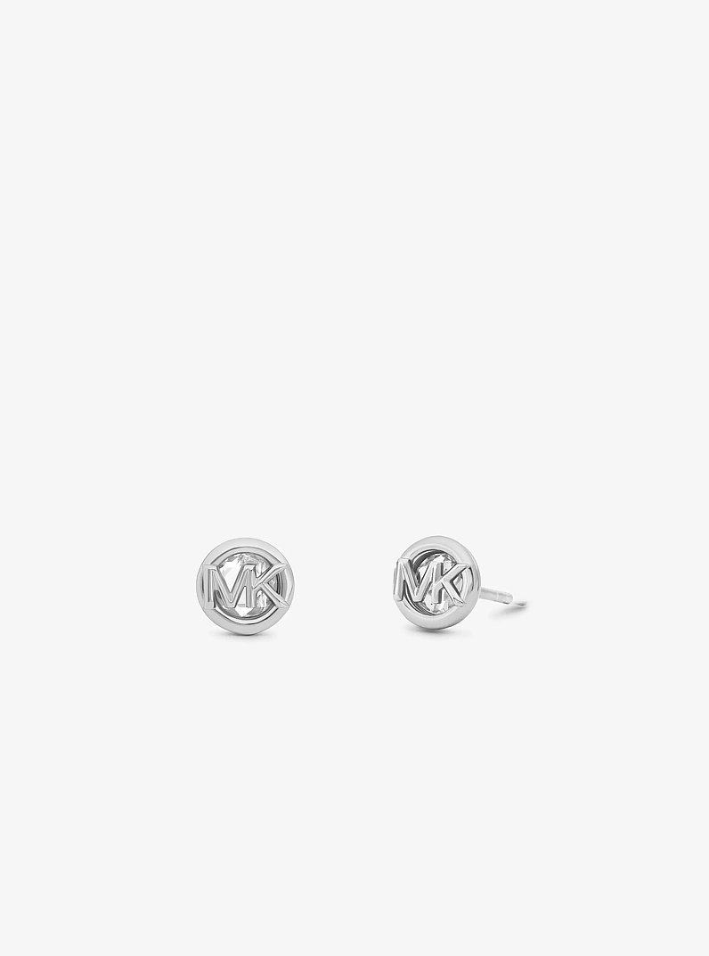 Pav&eacute; Logo Engraved Jewelry Gift Set  in SILVER | Michael Kors
