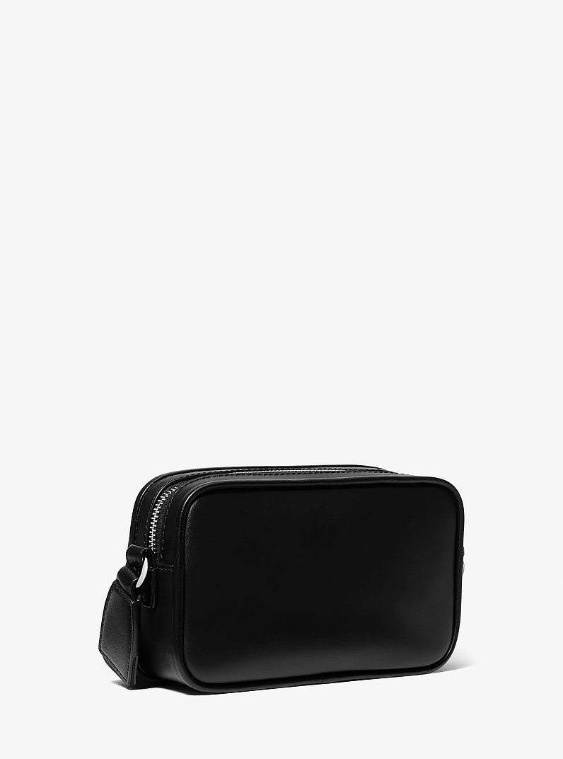 Bradshaw Extra-Small Leather Messenger Bag in BLACK | Michael Kors