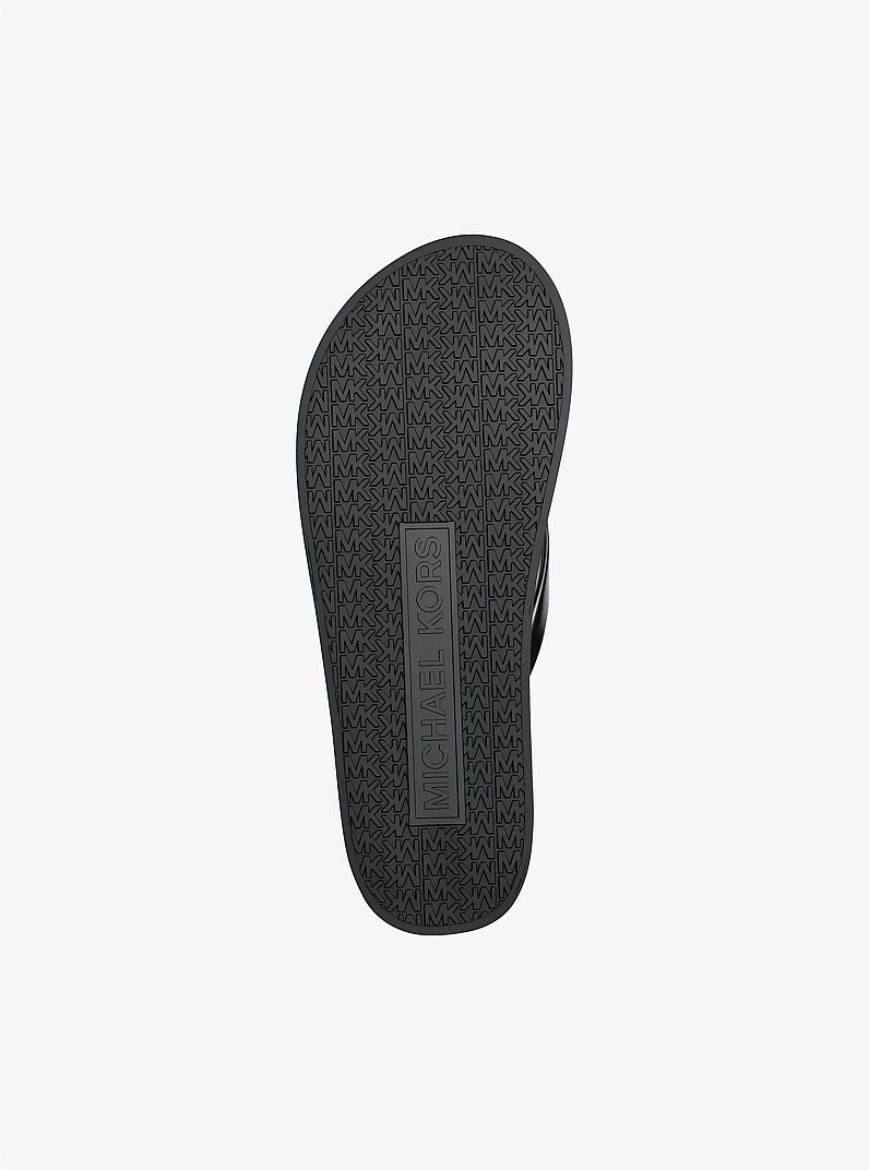 Bedford Ombr&eacute; Signature Logo Flip Flops in BLACK | Michael Kors