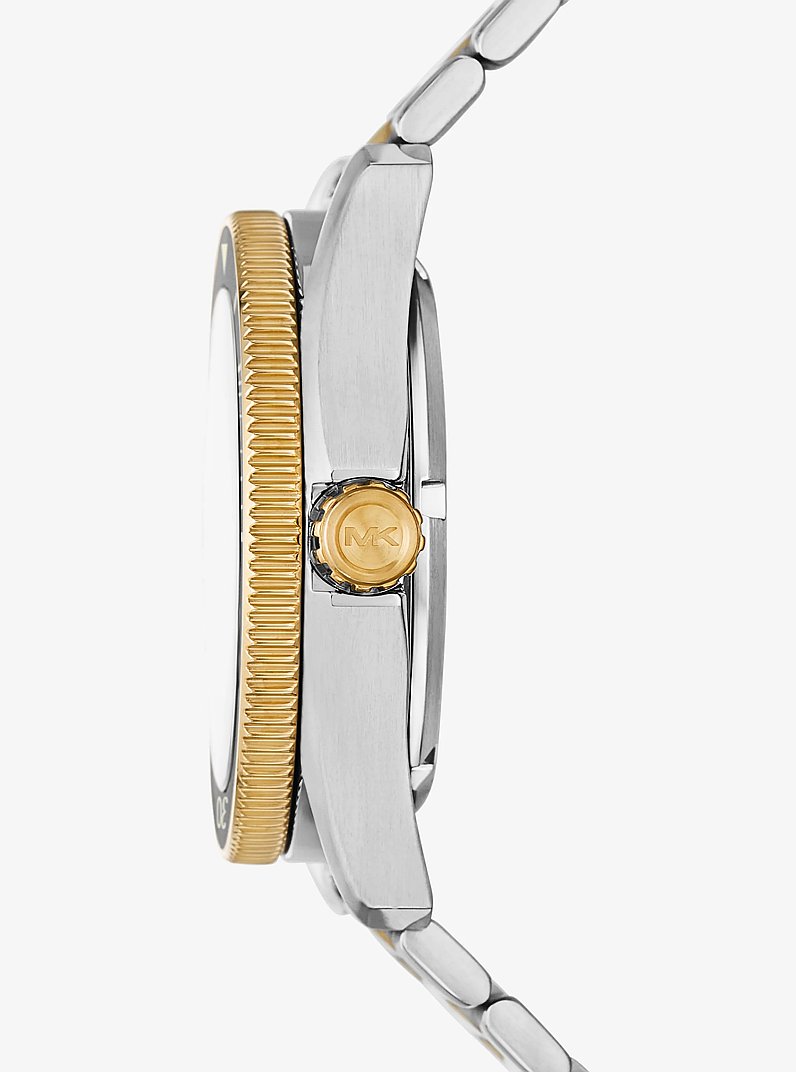 Oversized Maritime Two-Tone Watch in TWO TONE | Michael Kors