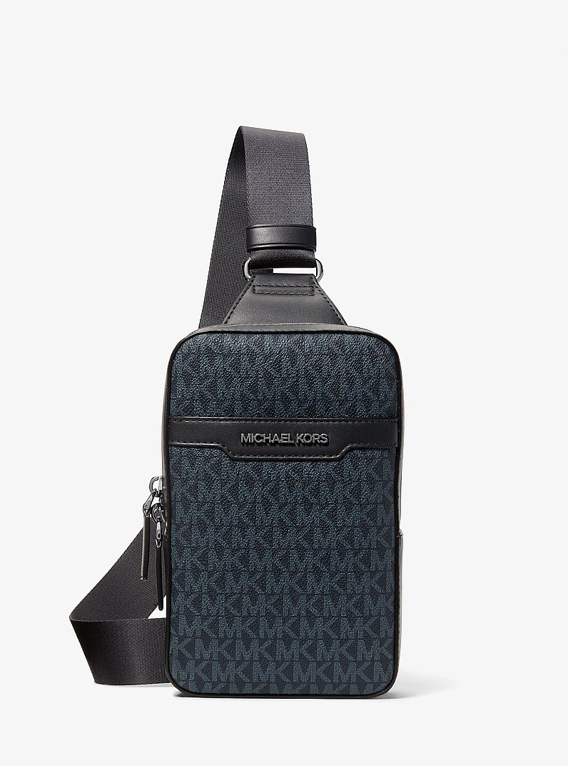 Sac &agrave; une bretelle Cooper de taille moyenne &agrave; logo Signature in AMIRAL/BLEU P&Acirc;LE | Michael Kors