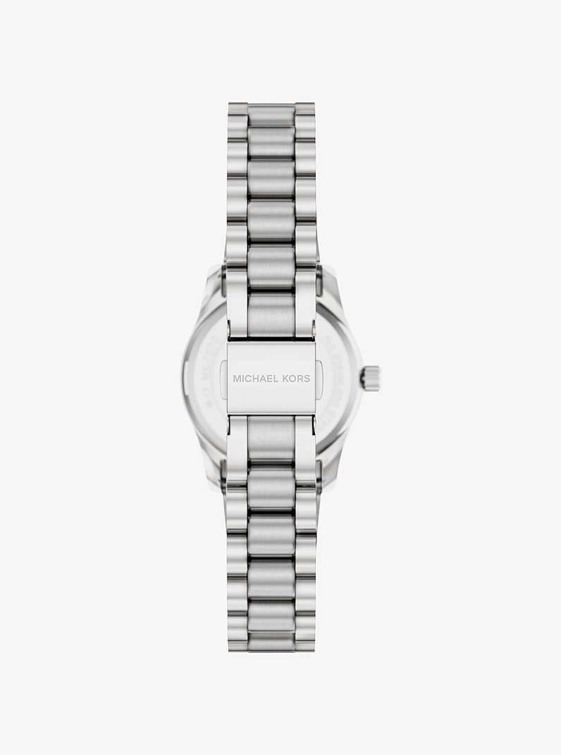 Reloj Lexington peque&ntilde;o en tono plateado con incrustaciones in PLATEADO | Michael Kors