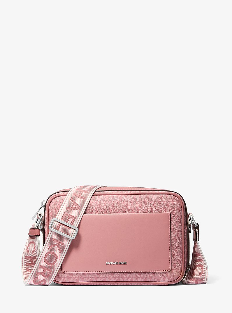 Maeve Large Signature Logo Crossbody Bag in ROSE | Michael Kors