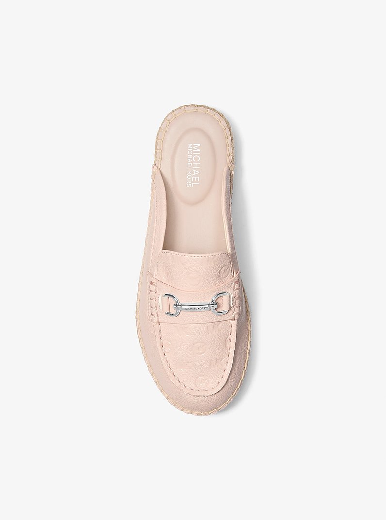 Carson Logo Debossed Espadrille Mule in POWDER BLUSH | Michael Kors