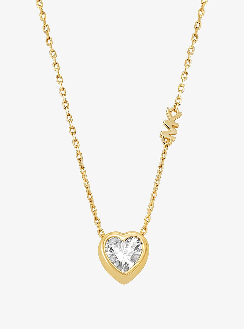 Heart Stone Pendant Necklace in GOLD | Michael Kors