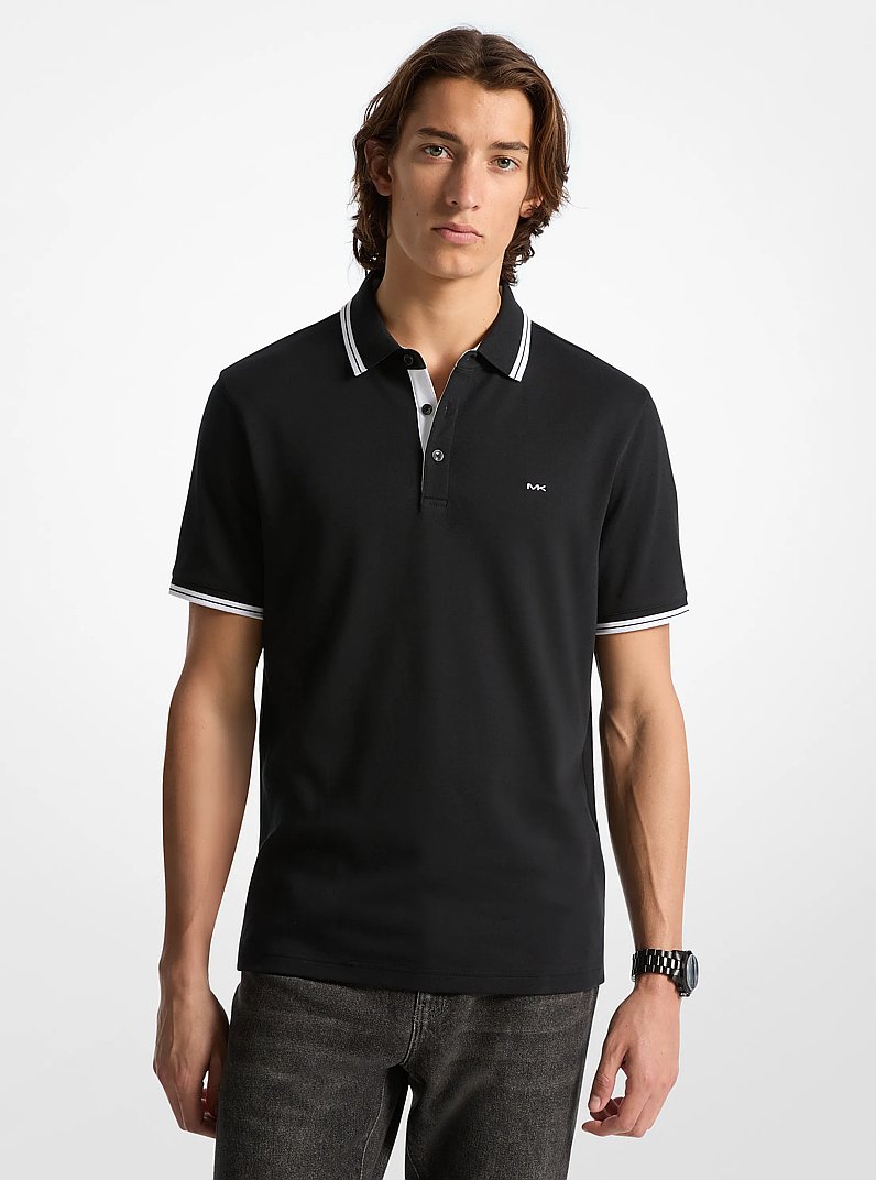Poloshirt Greenwich aus Baumwolle in SCHWARZ | Michael Kors