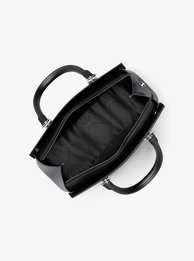 Marilyn Medium Saffiano Leather Satchel in NEGRO | Michael Kors