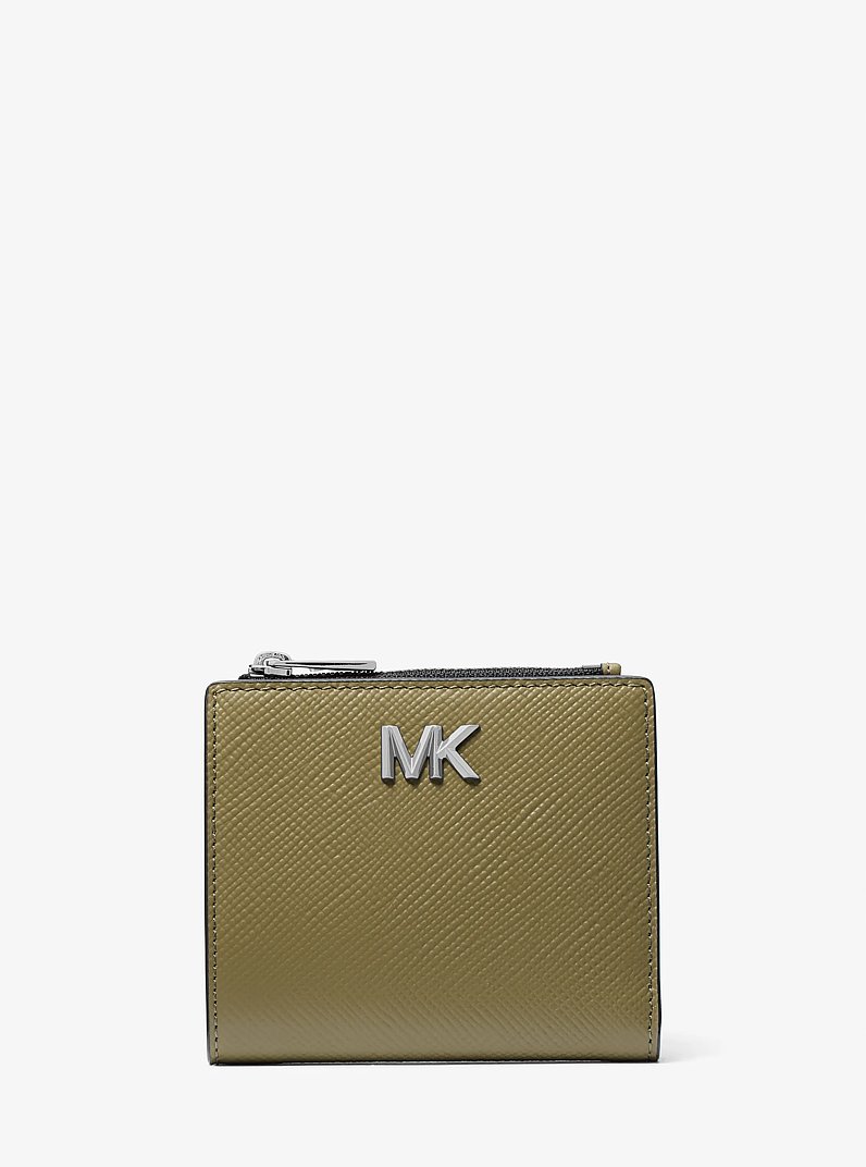 Edison Saffiano Leather Wallet in SAFARI GREEN | Michael Kors