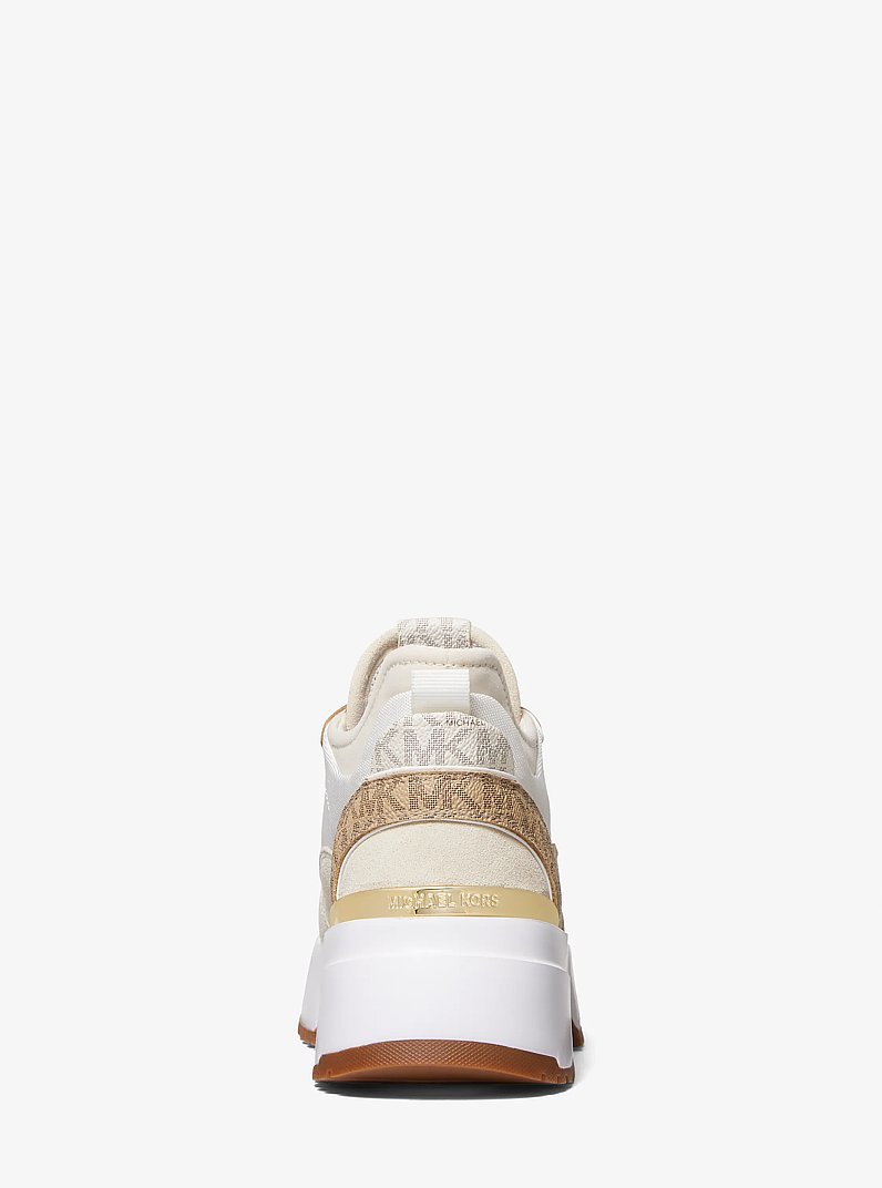 Muse Mesh and Logo Trainer in OP WHT/ECRU | Michael Kors