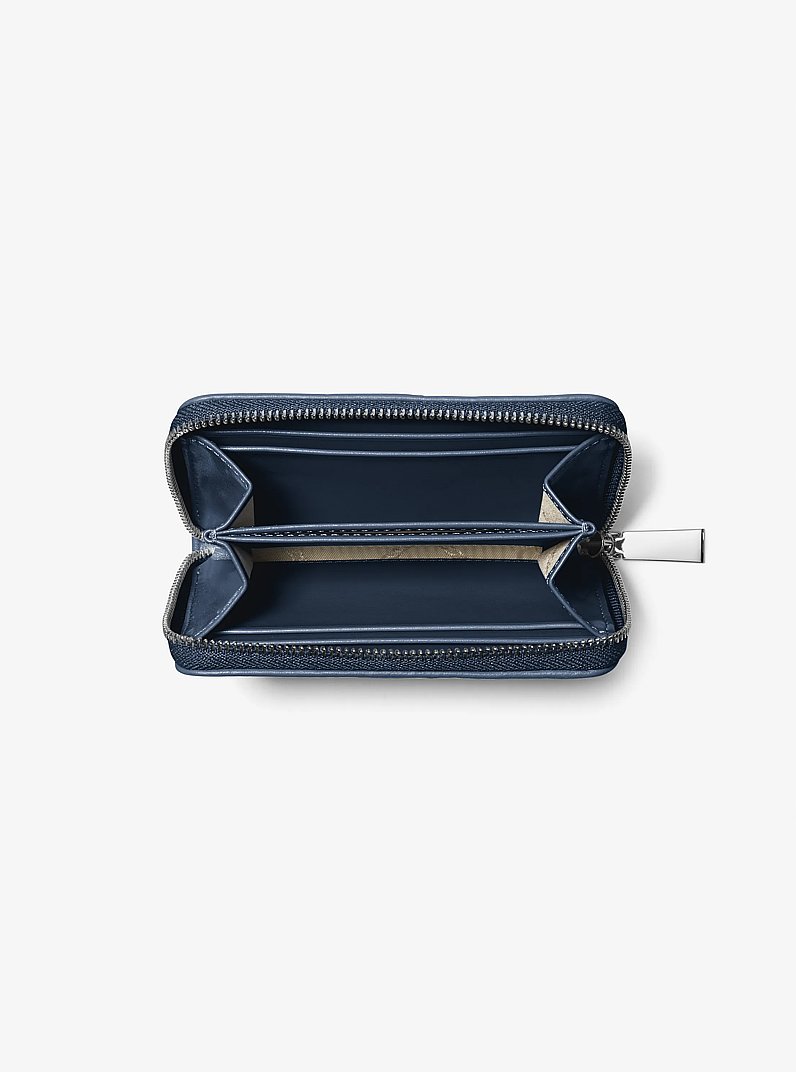 Portafoglio piccolo in pelle trapuntata in NAVY | Michael Kors