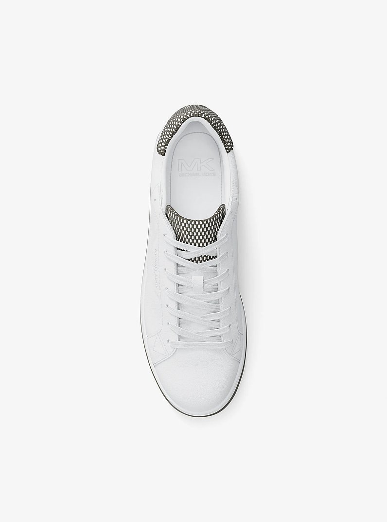 Keating Leather Sneaker in BIRCH | Michael Kors