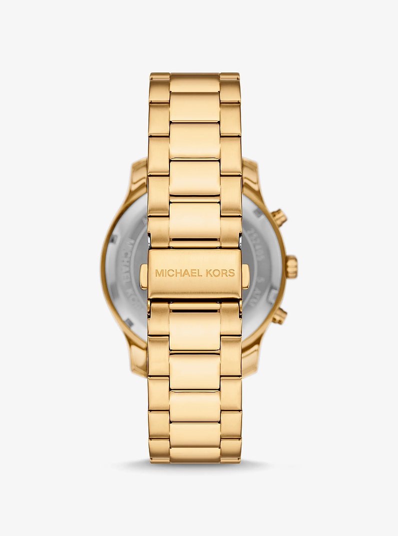 Oversized Berkley Gold-Tone Watch in GOLD | Michael Kors