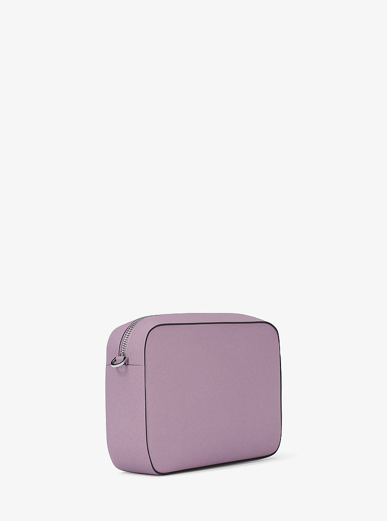 Jet Set Large Saffiano Leather Crossbody Bag in LT QUARTZ - Sale