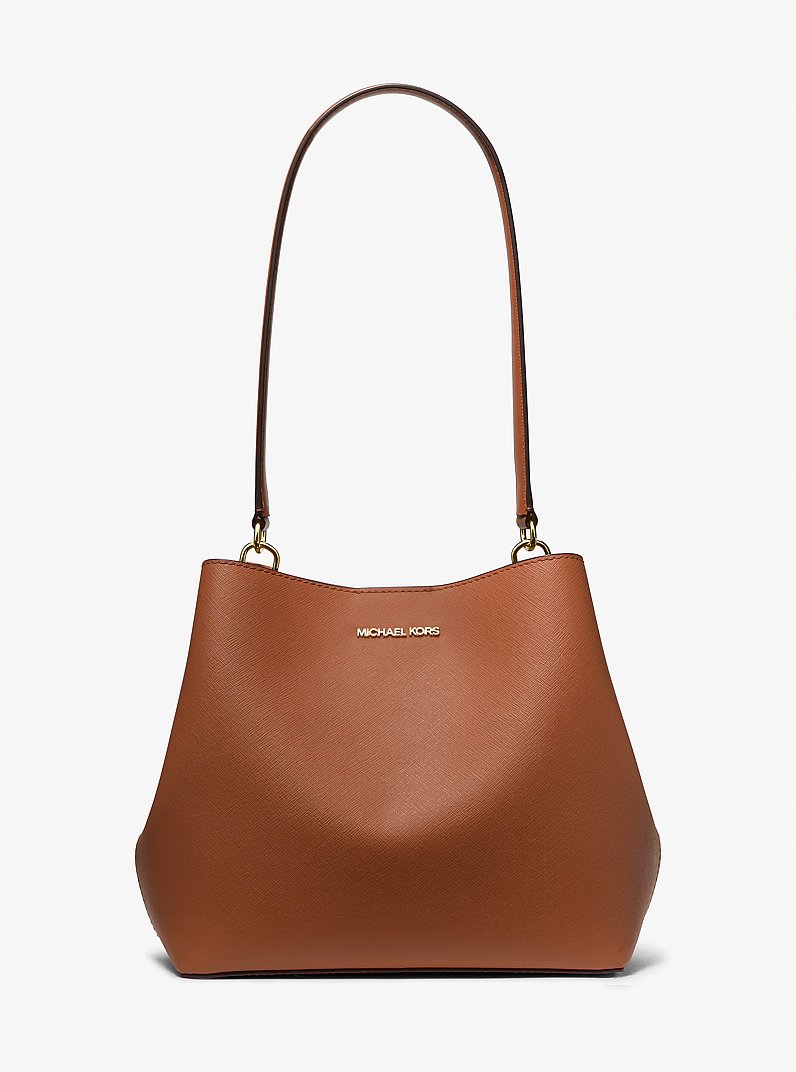Pratt Medium Shoulder Bag in LUGGAGE | Michael Kors