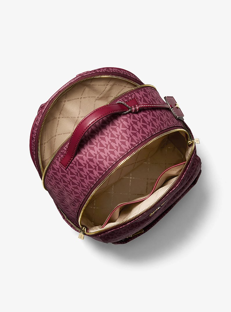 Sable Large Printed Signature Logo Backpack in MULBERRY | Michael Kors