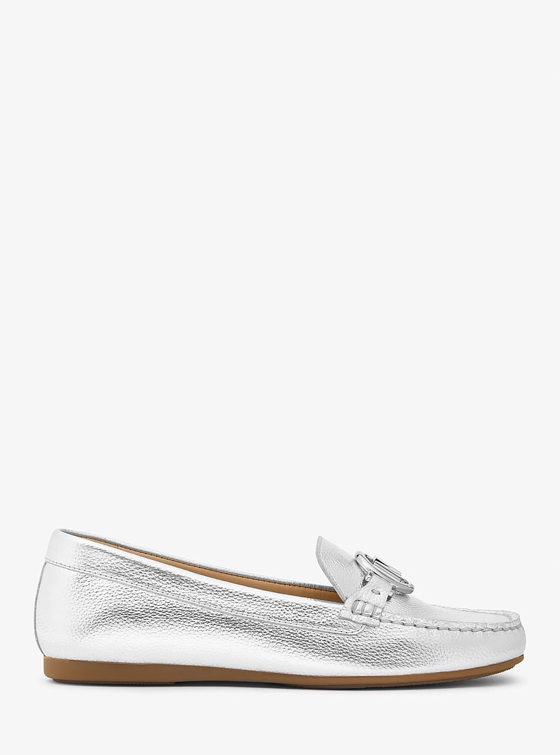 Fulton Metallic Moccasin in SILVER | Michael Kors