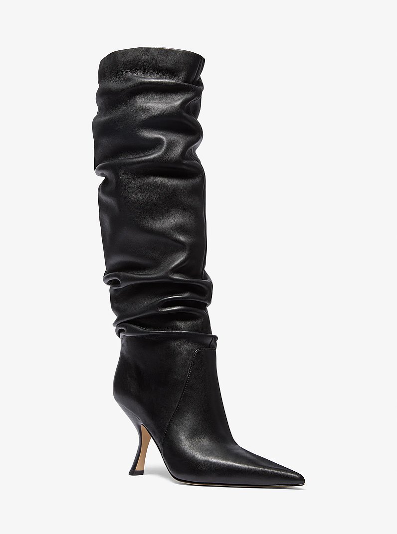 Luna Leather Boot in BLACK | Michael Kors