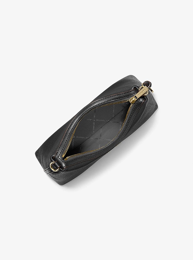 Sammy Small Pebbled Leather Convertible Crossbody Bag in BLACK | Michael Kors