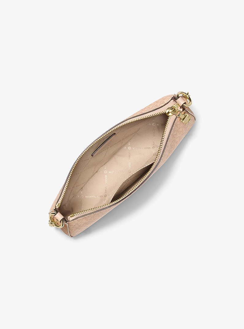 Empire Medium Signature Logo Chain-Link Pochette in BALLET | Michael Kors