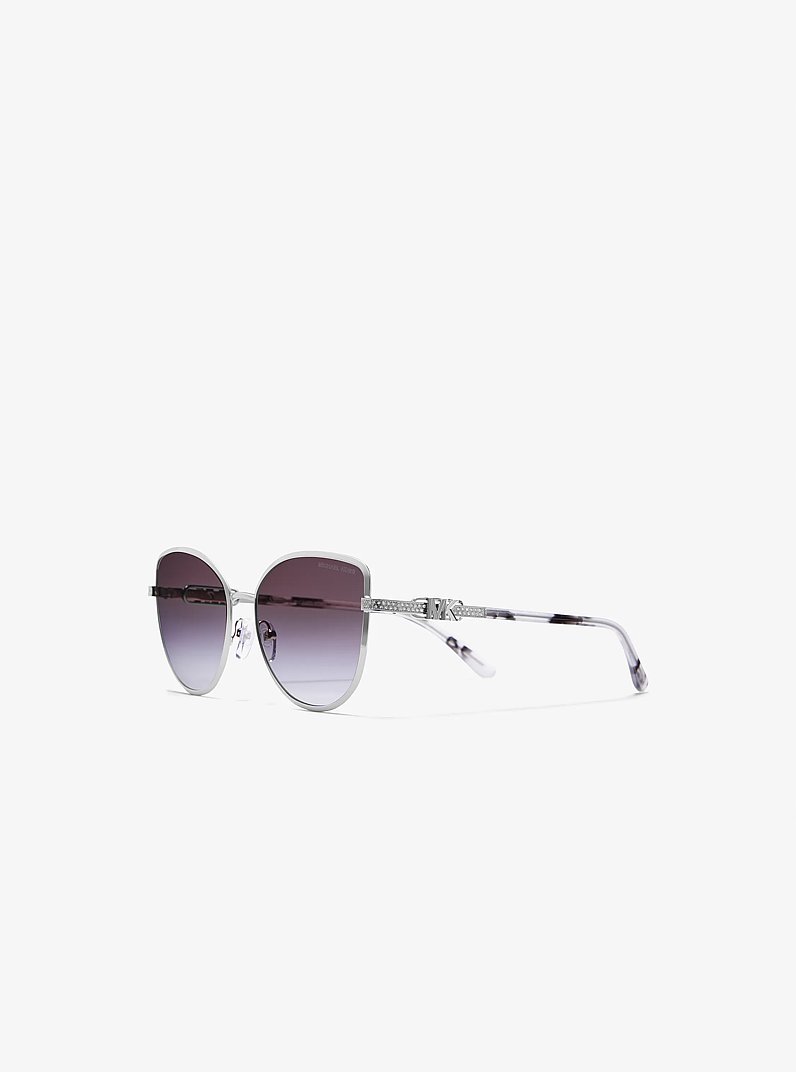 Catalonia Sunglasses in SILVER | Michael Kors