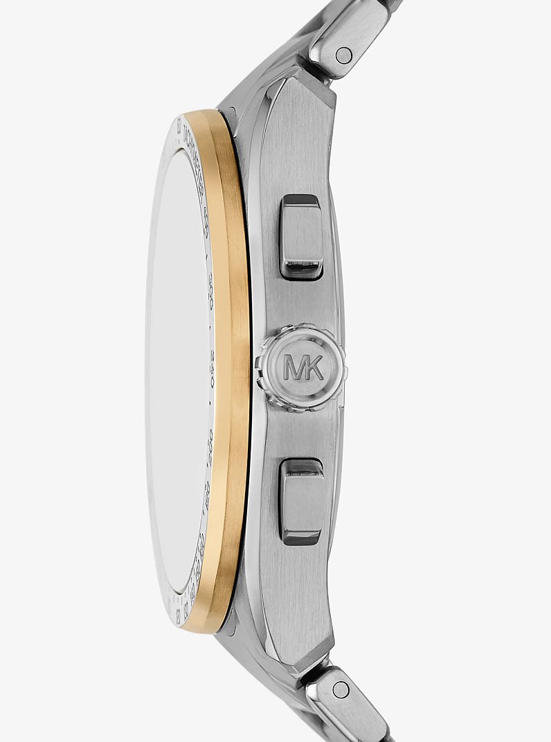 Oversized Accelerator 2.0 Silver-Tone Watch in TWO TONE | Michael Kors