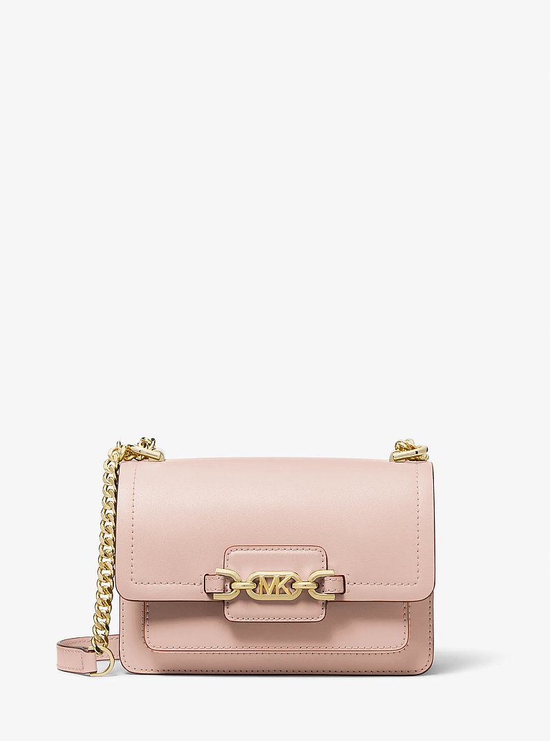Heather Extra-Small Leather Crossbody Bag in SOFT PINK | Michael Kors