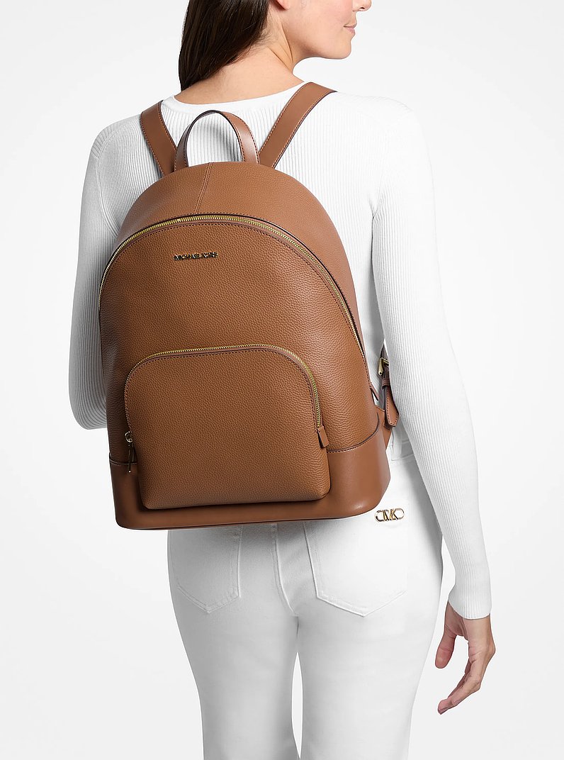 Connie Large Leather Backpack in LUGGAGE | Michael Kors