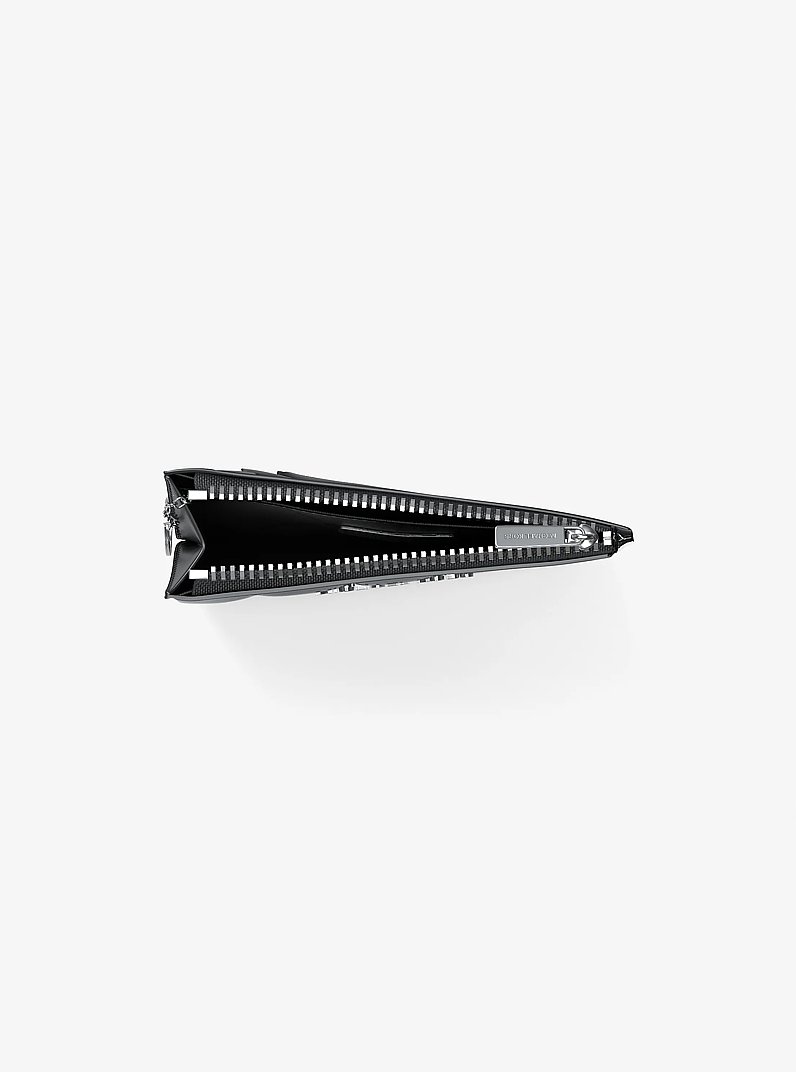 Jet Set Small Patent Coin Purse in BLACK | Michael Kors