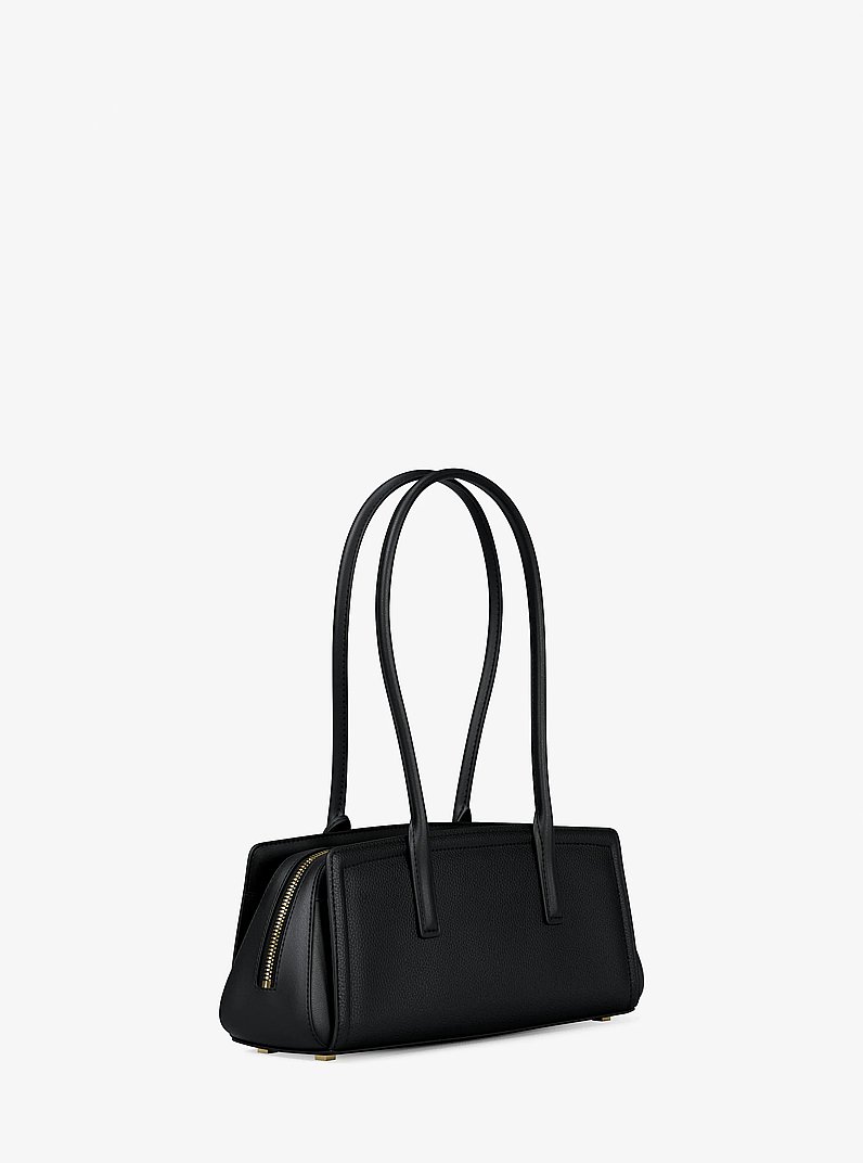 Laila Small Leather Shoulder Bag in BLACK | Michael Kors