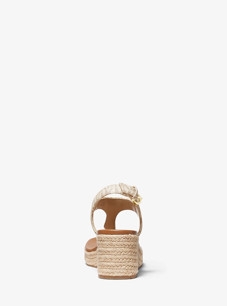 Laney Logo Espadrille Wedge Sandal