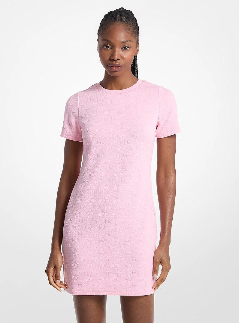 Logo Jacquard Dress in CARNATION | Michael Kors