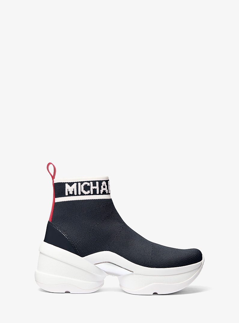 Olympia Stretch Knit Boot in NAVY | Michael Kors