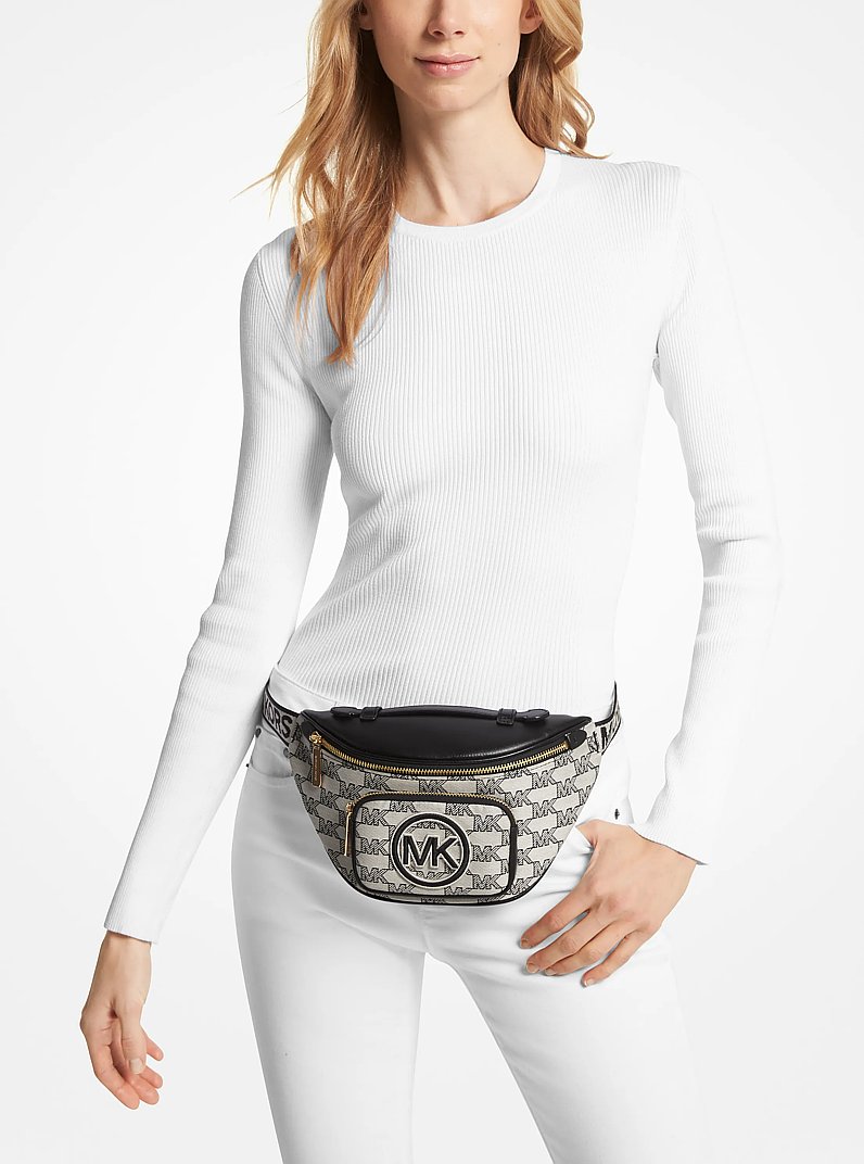Erin Extra-Small Logo Jacquard Belt Bag