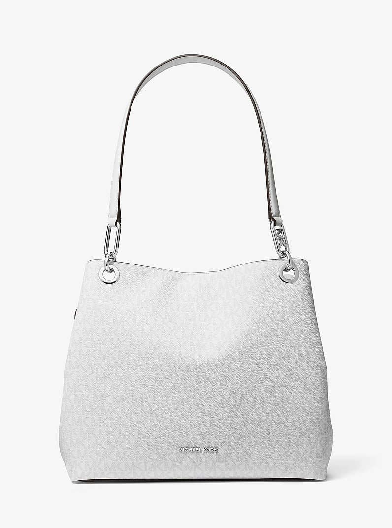 Kensington Large Signature Logo Tote Bag in OPT/ALLUM | Michael Kors