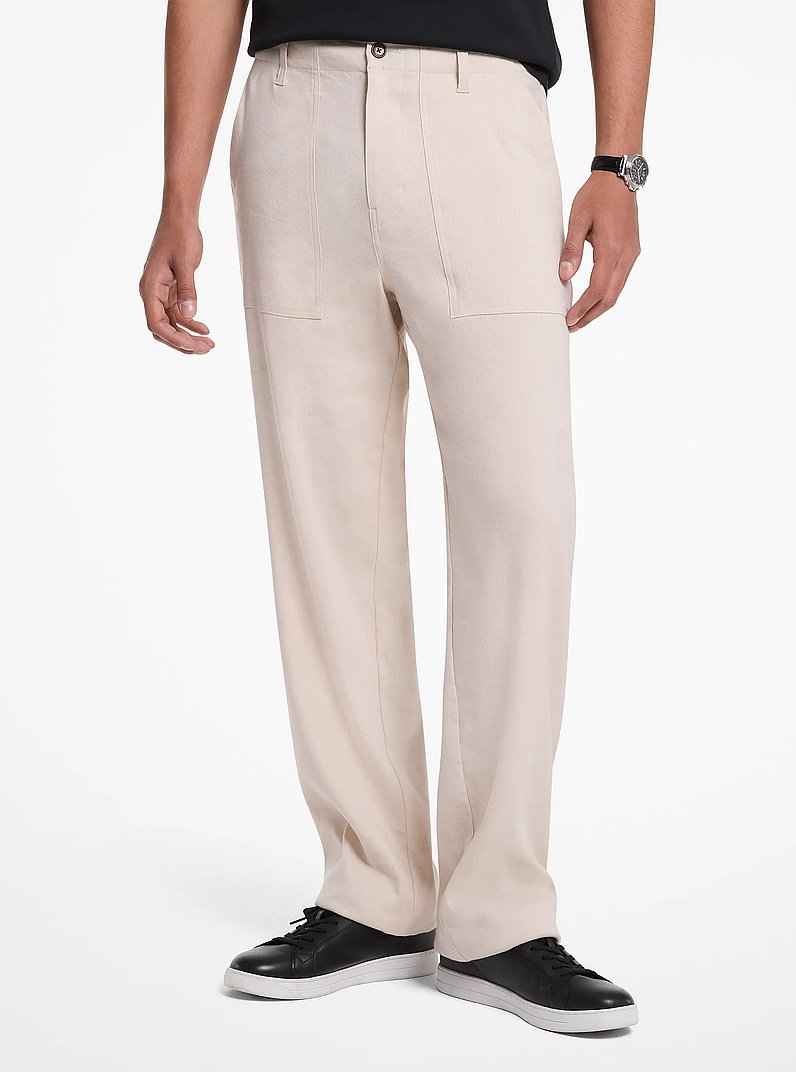 Linen Blend Pants in DUNE | Michael Kors
